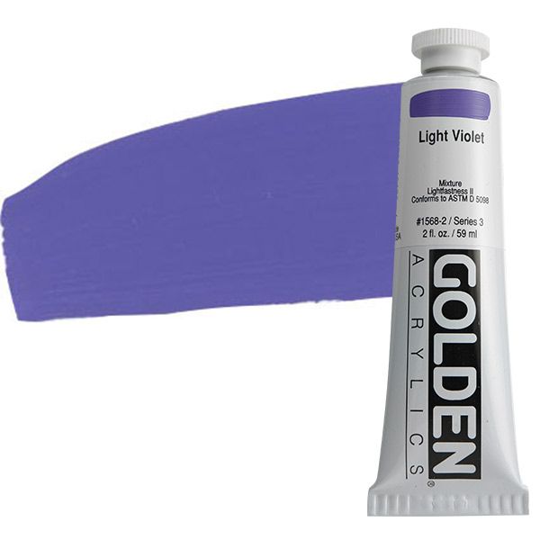 GOLDEN Heavy Body Acrylic 2 oz Tube - Light Violet
