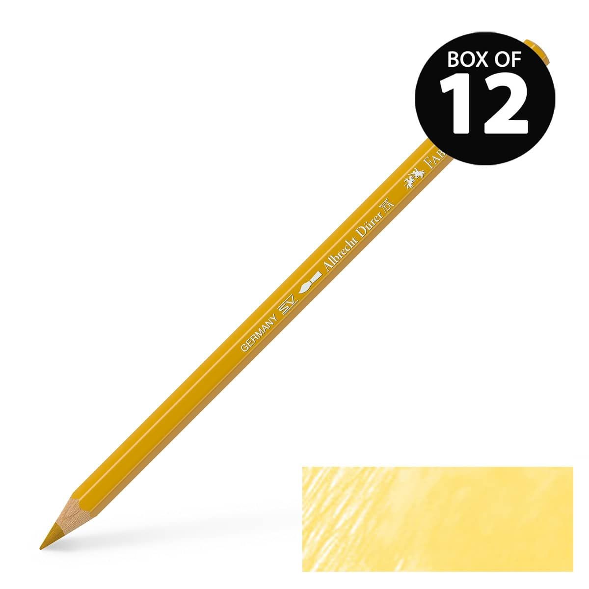 Albrecht Durer Watercolor Pencils Light Yellow Ochre No. 183, Box of 12