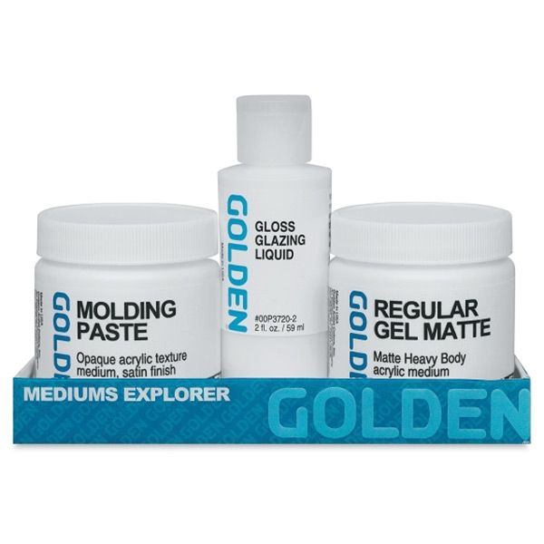 Limited Edition Golden Acrylic Mediums Set of 3 Jerry's Artarama