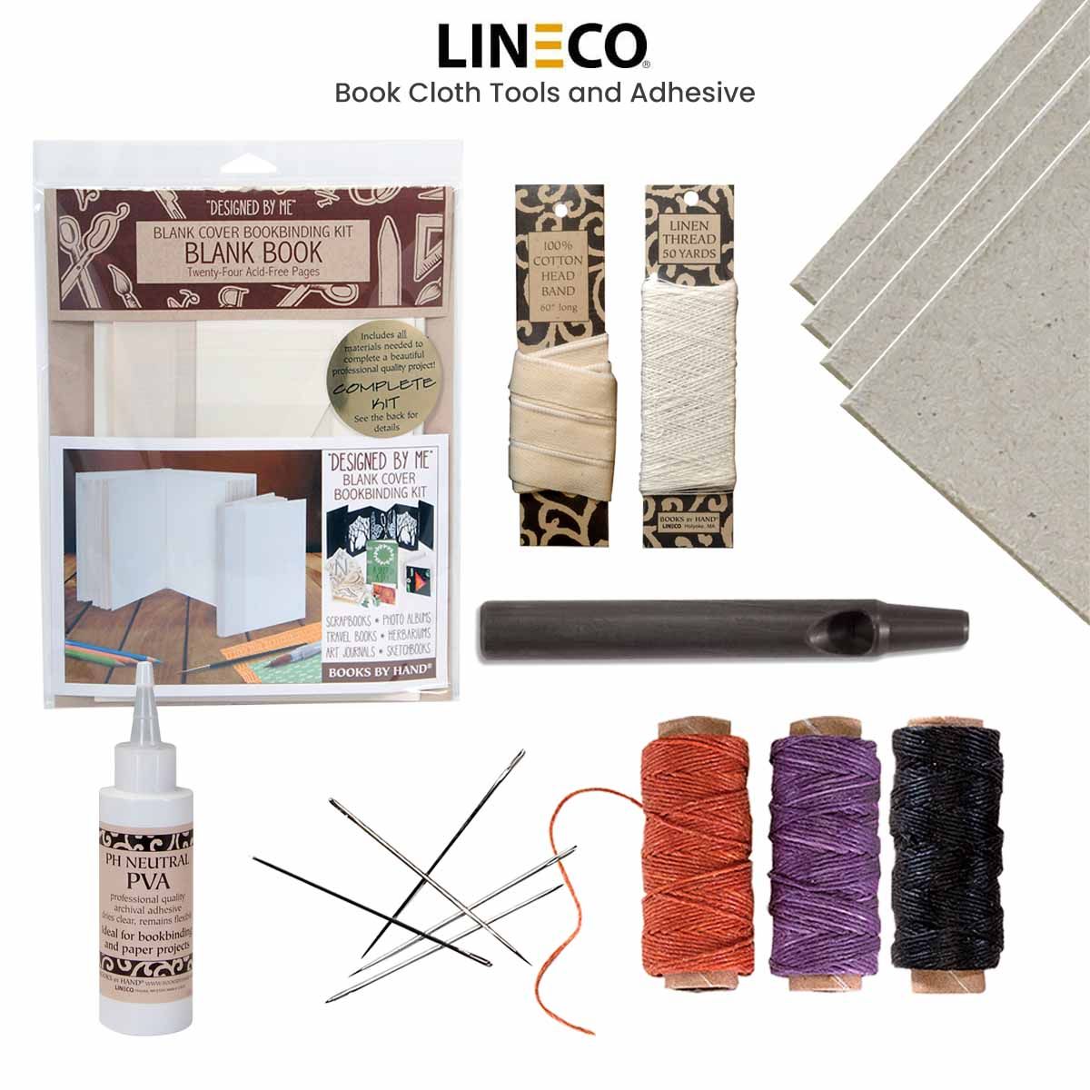 LINECO Neutral pH Adhesive 8 Oz, Acid-Free, All-purpose Glue, Dries Clear  and Remains Flexible. Used for Bookbinding and Book Repair, Framing