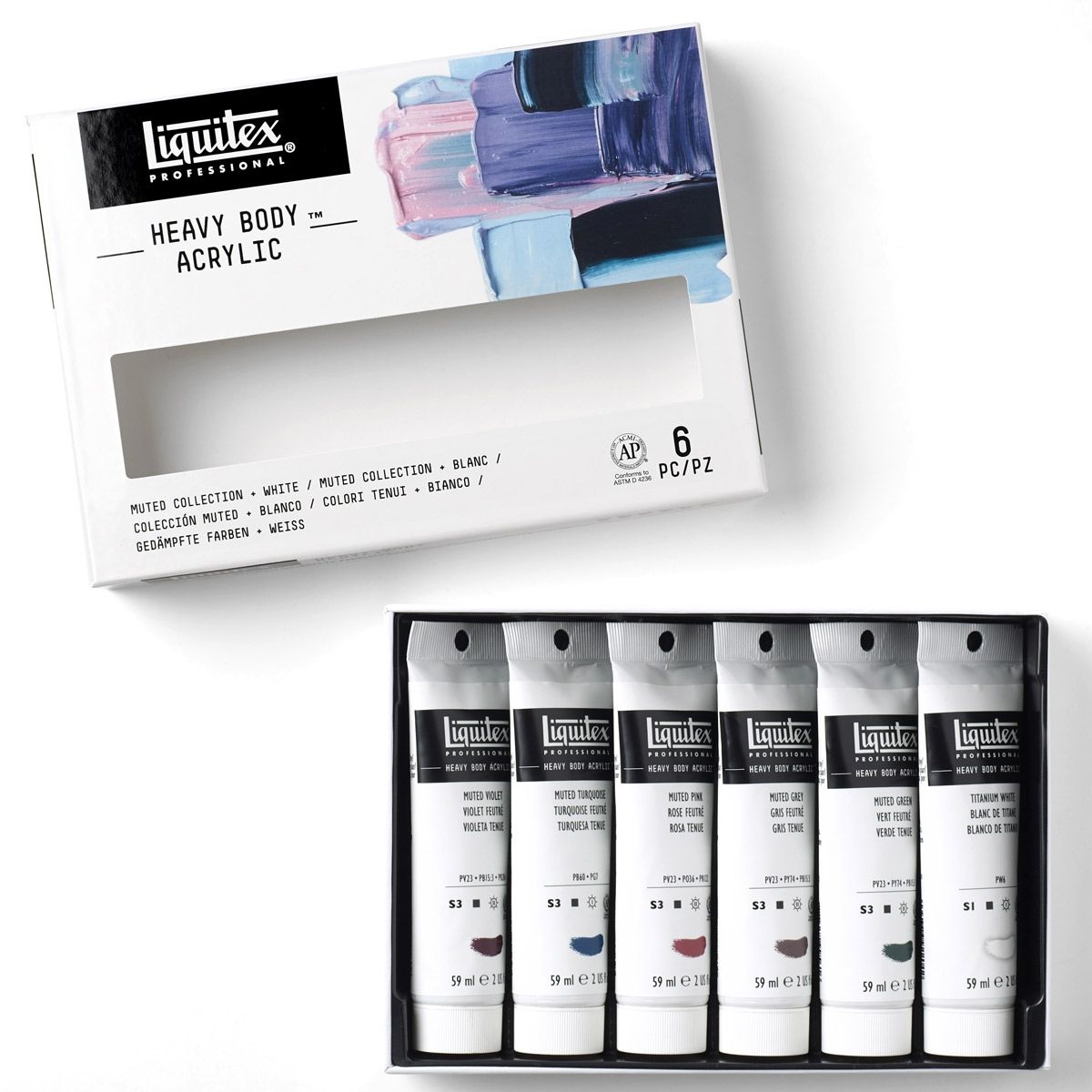 6 Packs: 6 ct. (36 total) Liquitex® Heavy Body Acrylic™ Classics Paint Set
