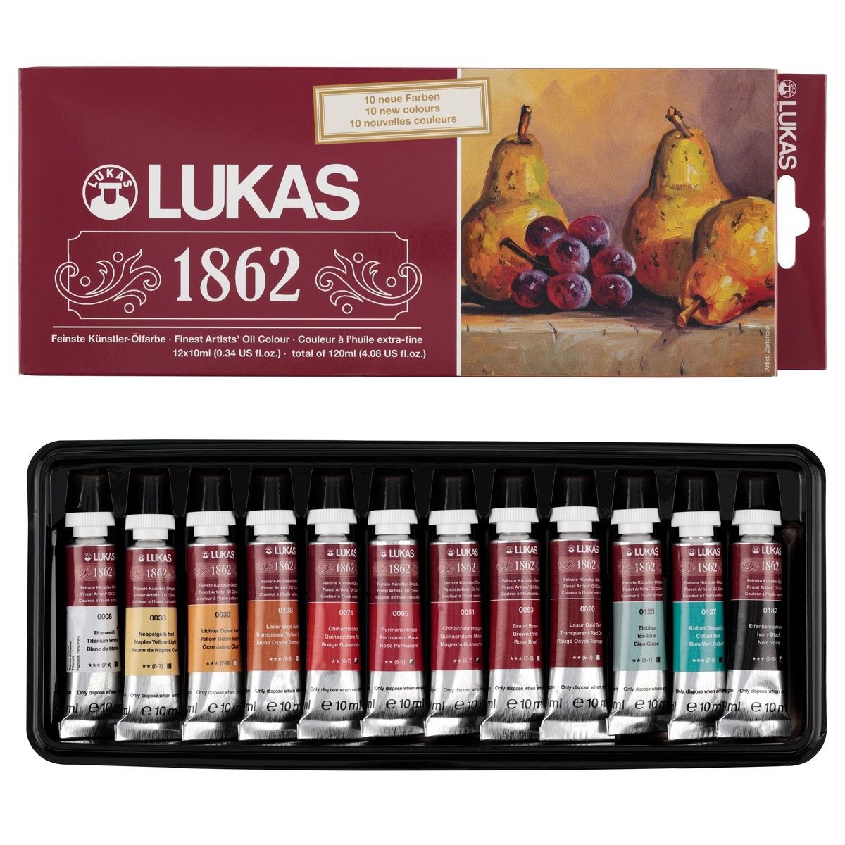 LUKAS 1862 Professional Oil Colors Set of 12