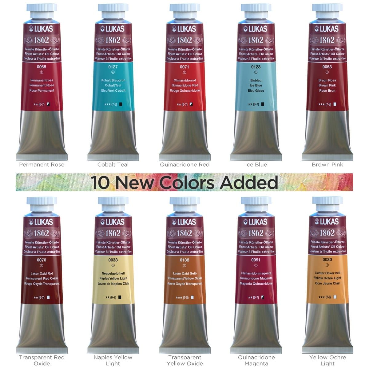 10 New Oils Colors From Lukas