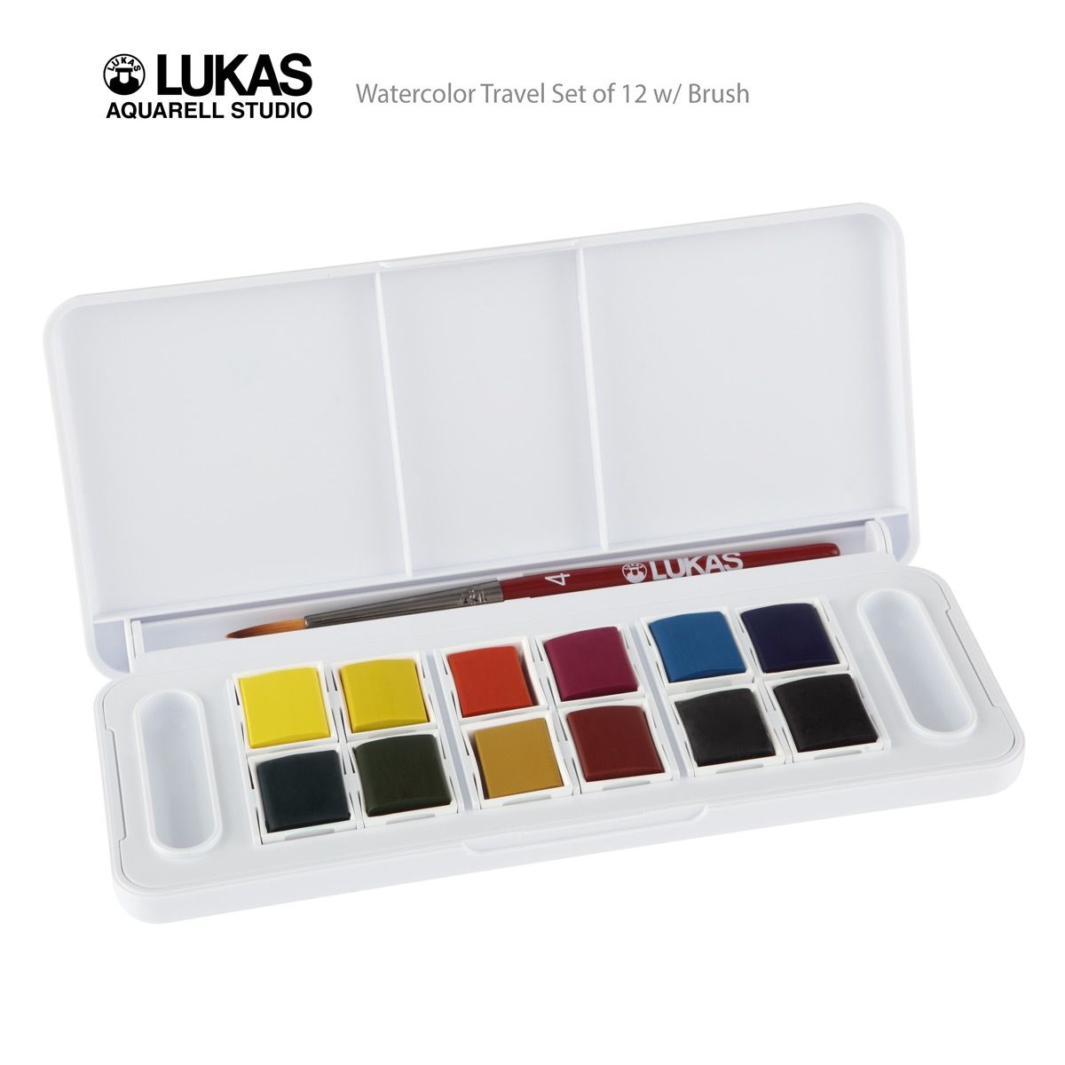 Daler-Rowney Aquafine Watercolor Half Pan Travel Set of 24