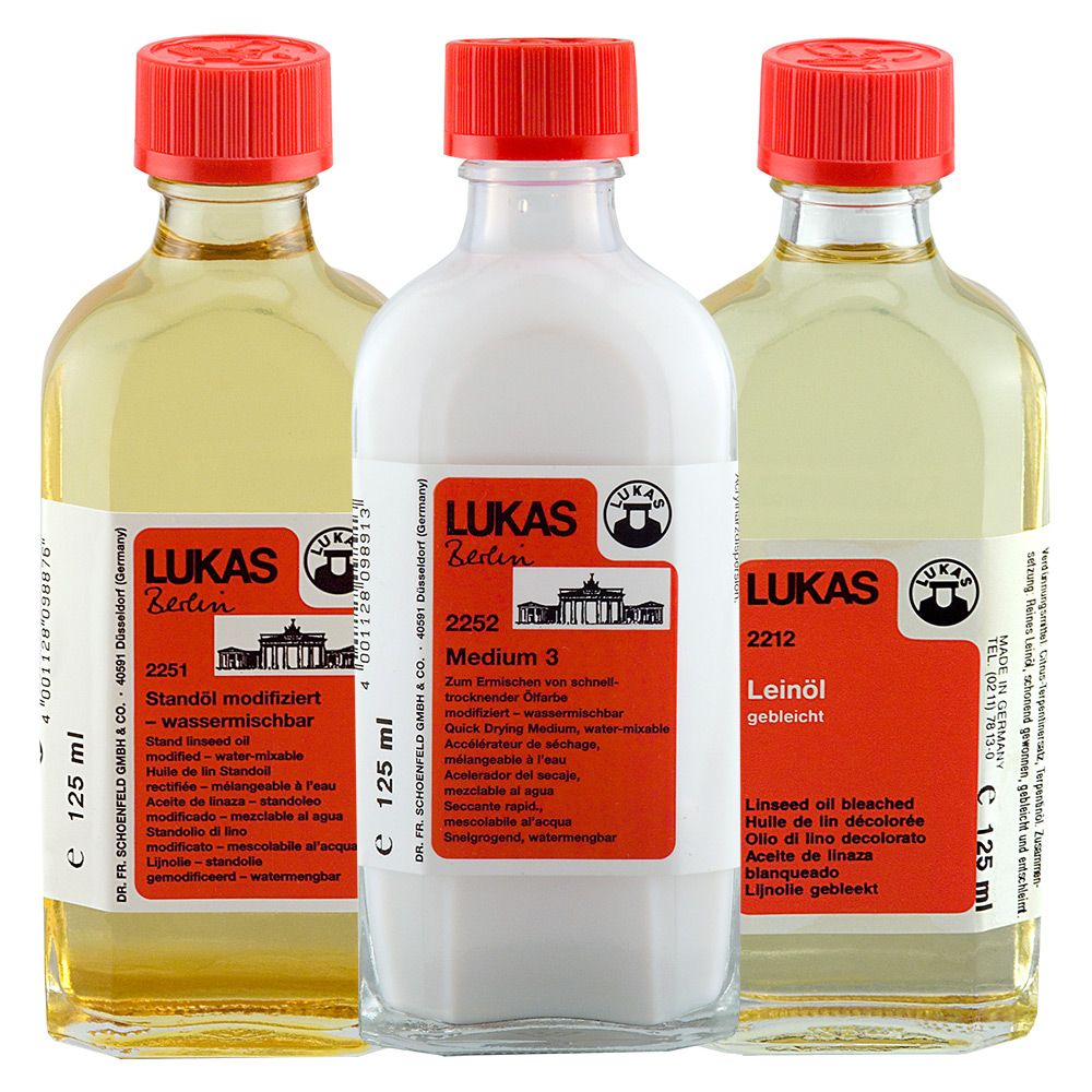 Lukas Berlin Water Mixable Oil Color Mediums
