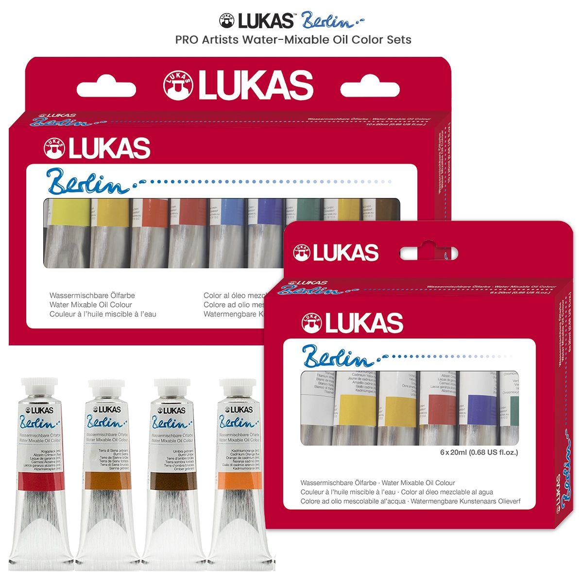 LUKAS Berlin PRO Water Mixable Oil Color Sets