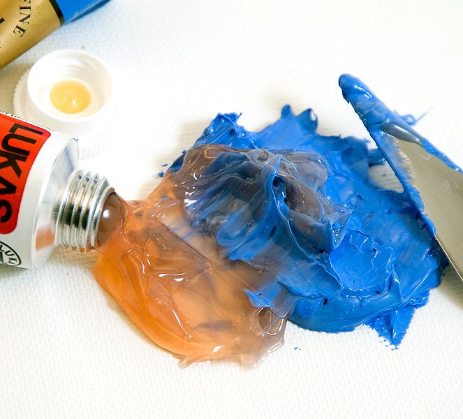 Paint in impasto layers up to an inch thick!