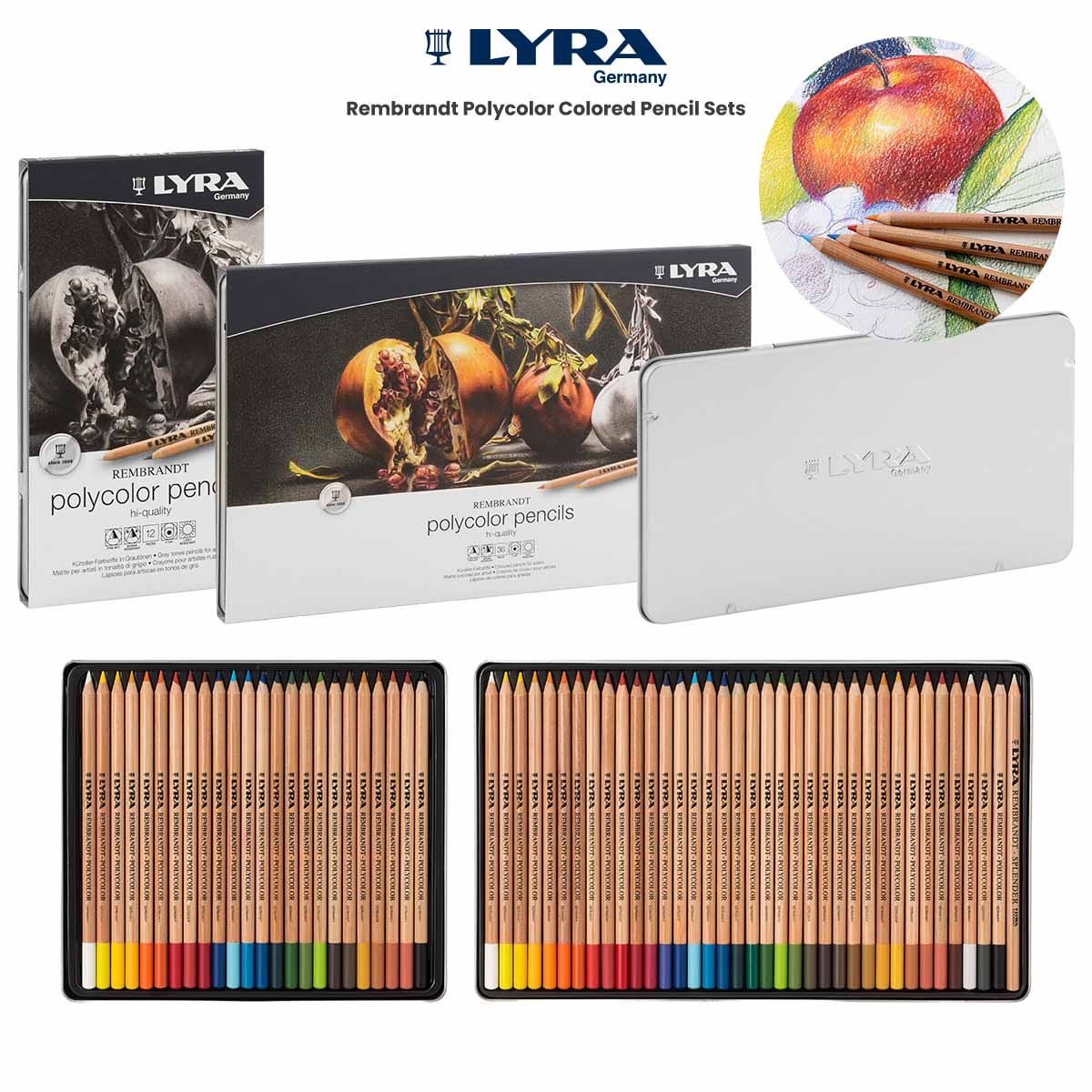 Lyra Rembrandt Polycolor Colored Pencil Sets | Jerry's Artarama