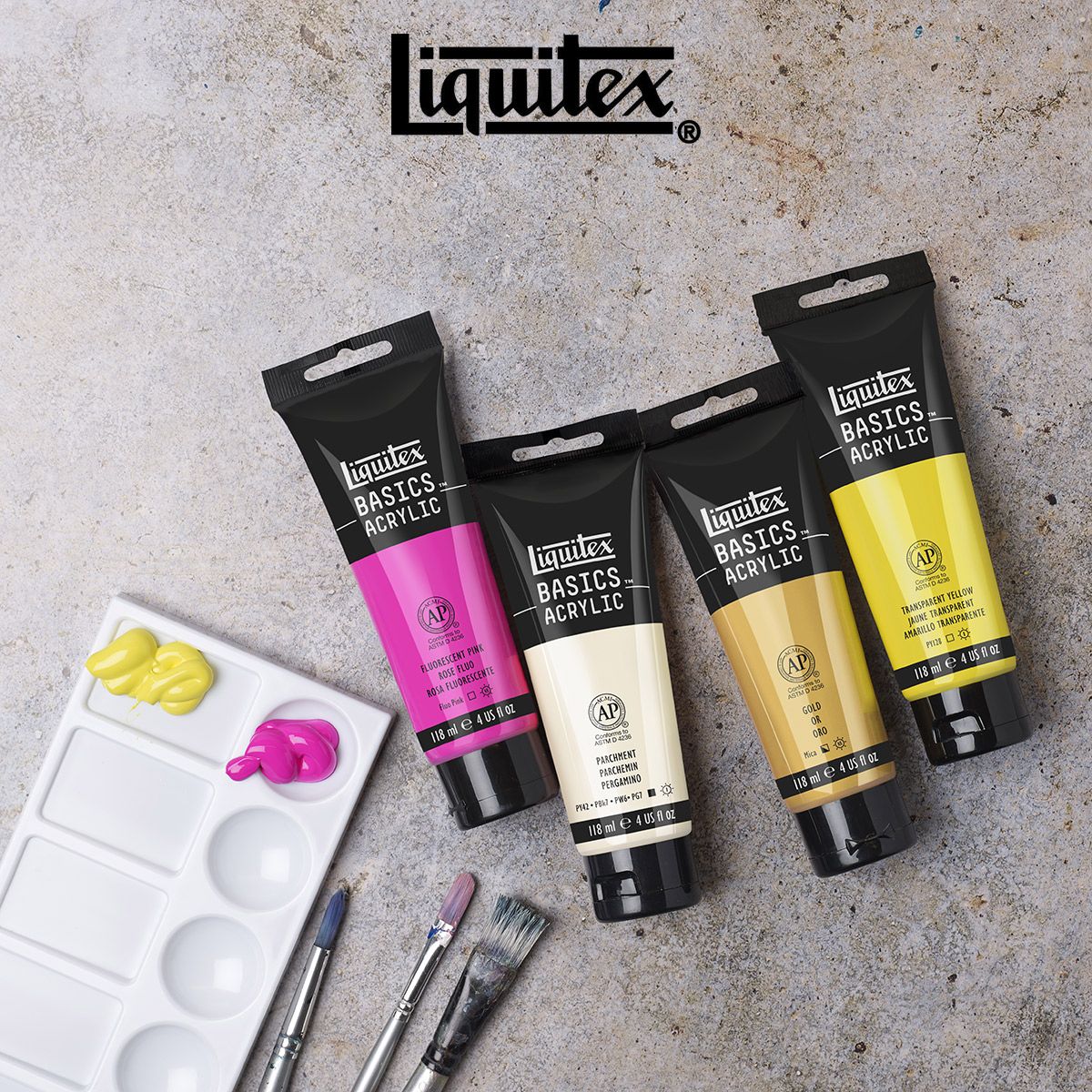 Liquitex Basics Acrylic Paint Gold 4 oz