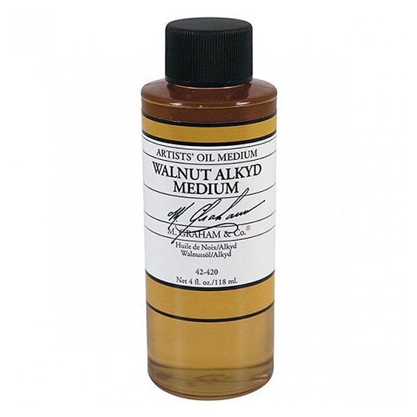 M. Graham Walnut/Alkyd Oil Medium 4oz. Bottle Jerry's Artarama