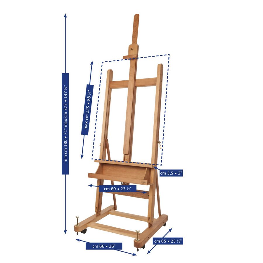 Mabef M06 HFrame Studio Easel Deluxe Jerry's Artarama