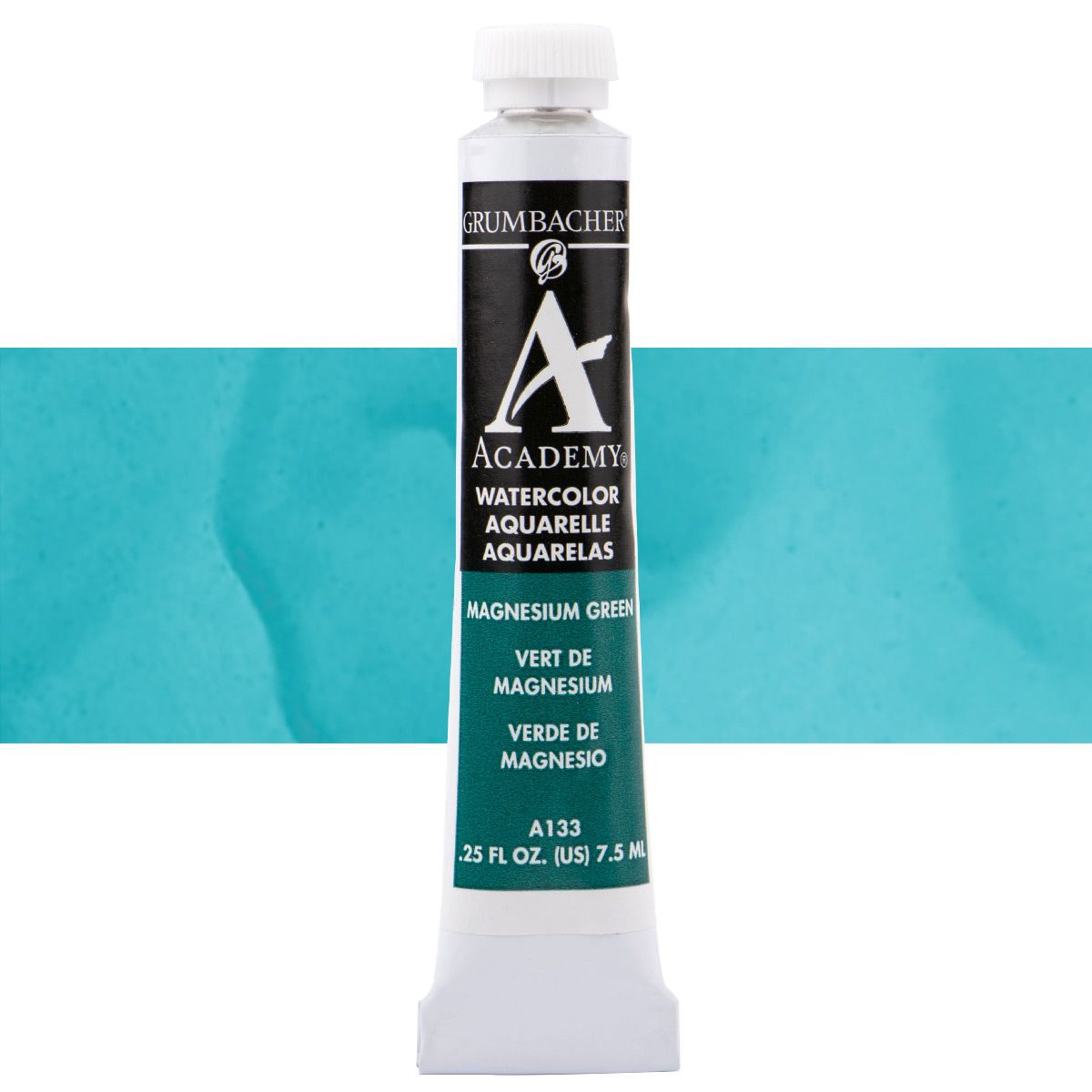 Grumbacher Academy Watercolor, Magnesium Green 7.5 ml Tube Jerry's