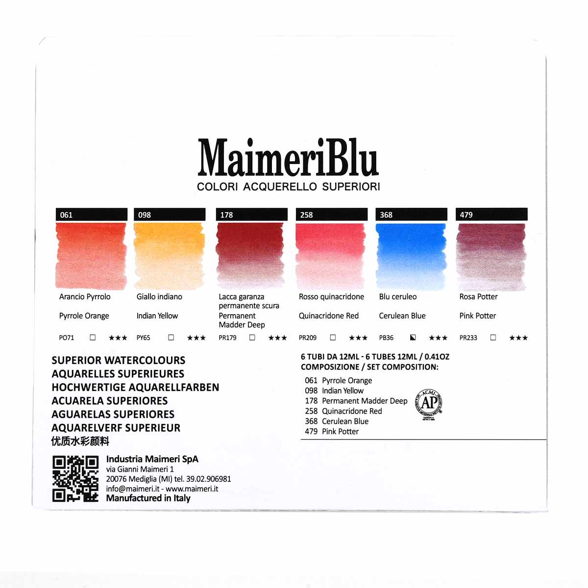 253 Maimeri Blu 12Ml Rosso Perman Scuro