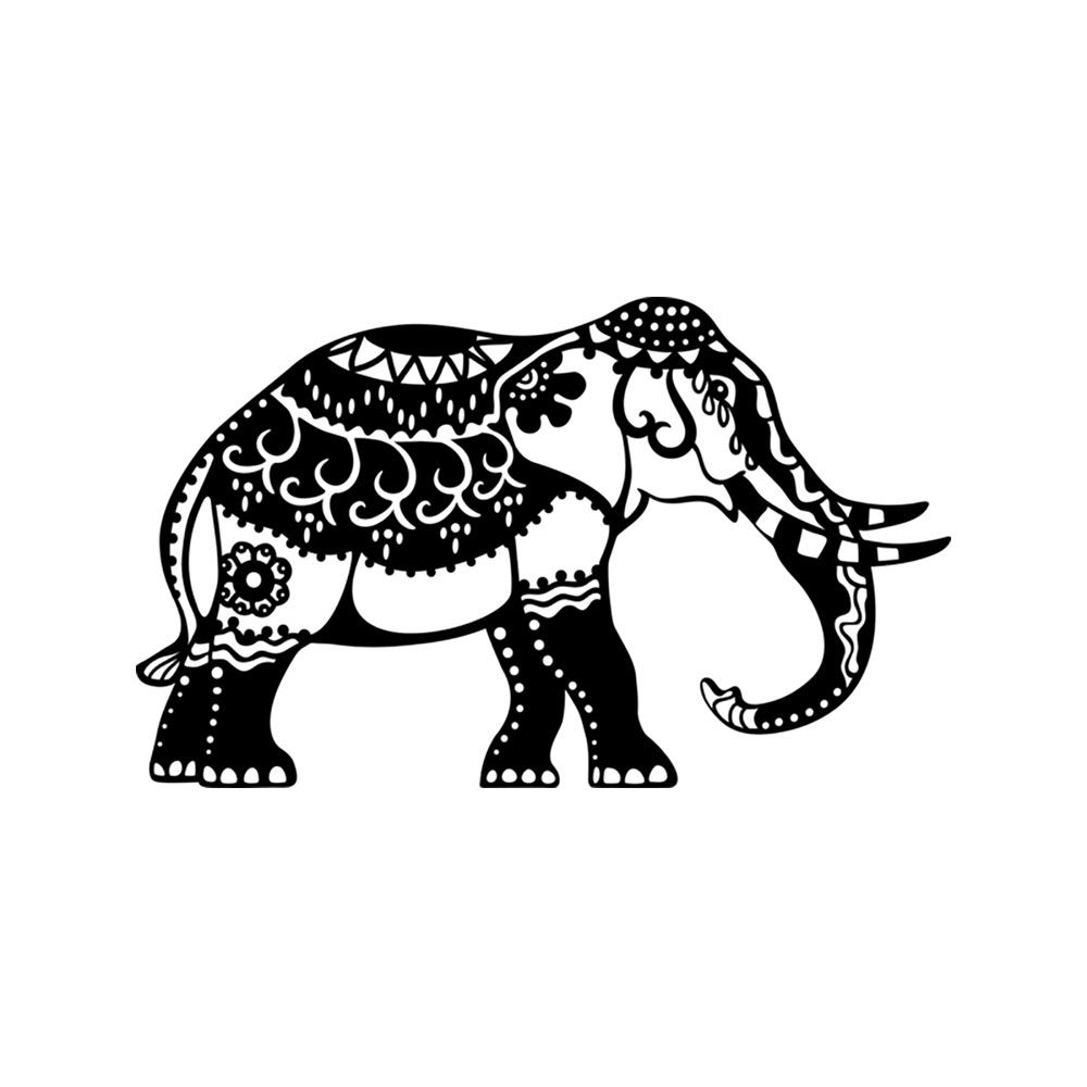 Marabu Silhouette Stencil Indian Elephant 8.3x11.7 In