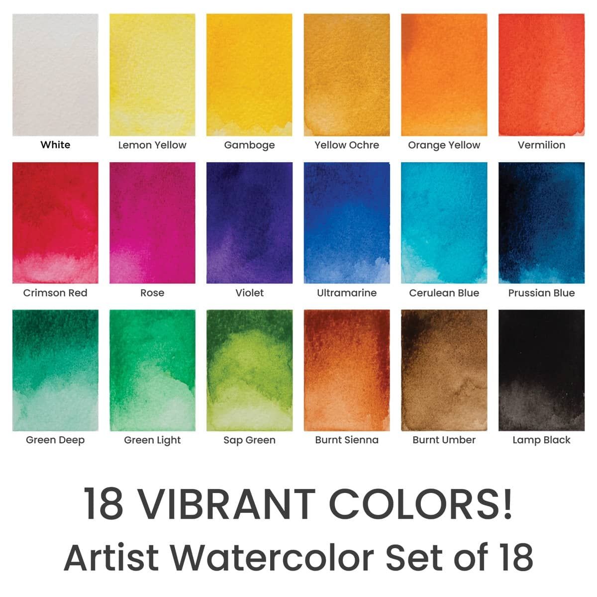 18 Vibrant Colors!