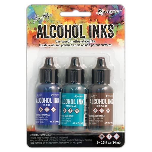 3Pk Holtz Alcohol Ink 1/2oz Mariner Color Kit