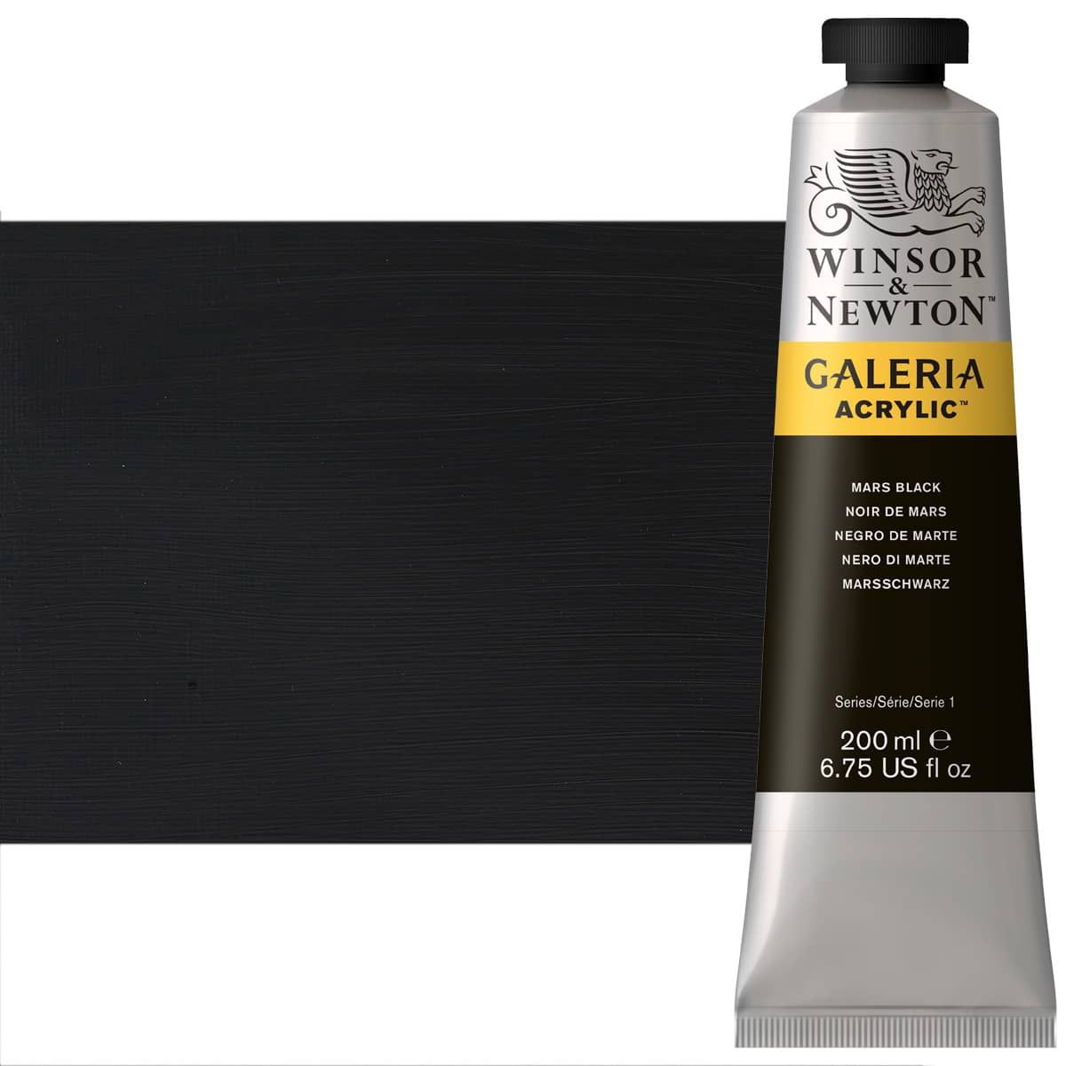 Winsor & Newton Galeria Flow Acrylic - Mars Black, 200ml