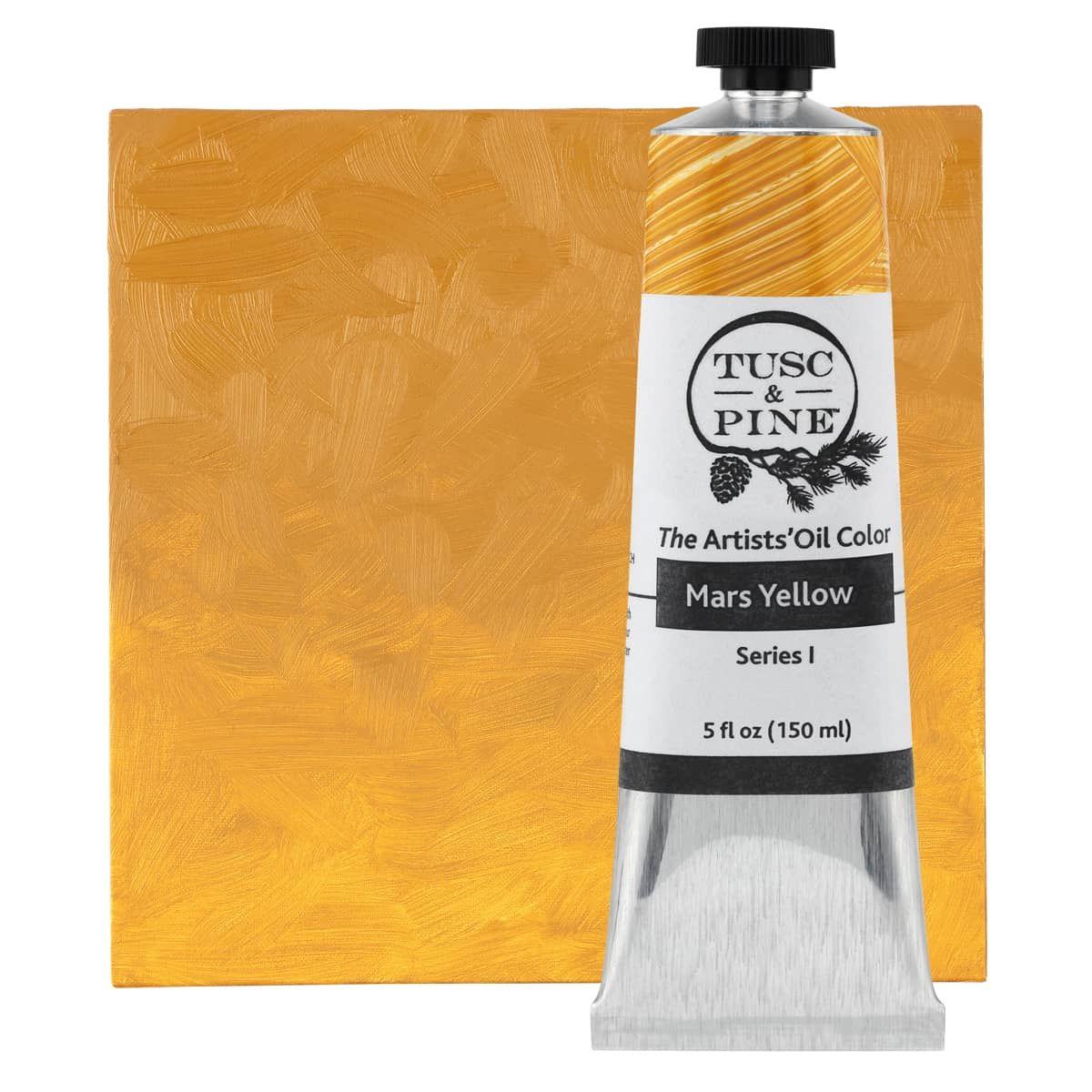 Tusc & Pine Artist Oil Color Mars Yellow, 150ml Tube Jerry's Artarama