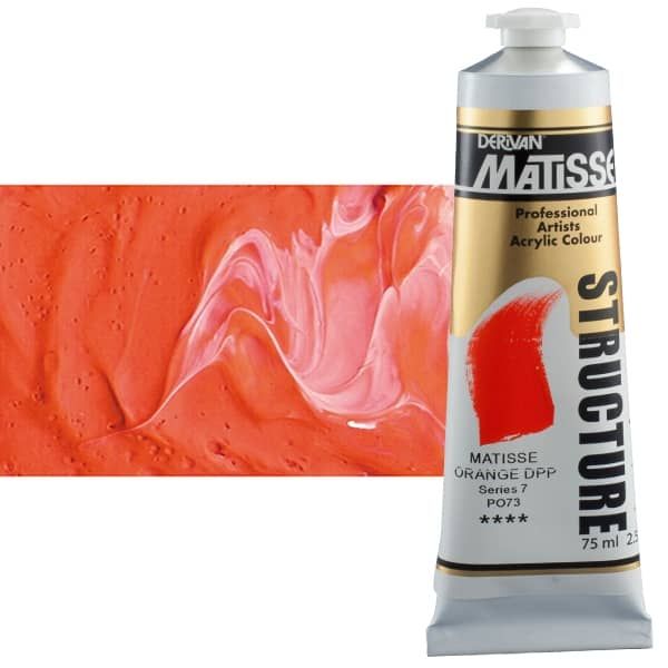 Matisse Structure Acrylic Colors Matisse Orange Deep 75 ml