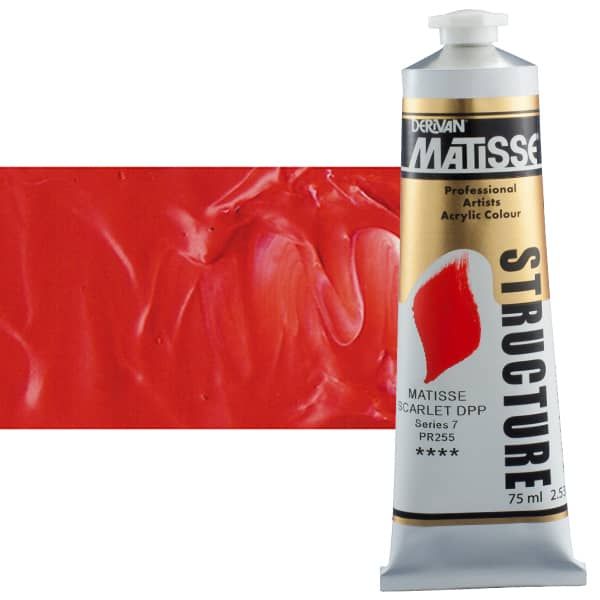 Matisse Structure Acrylic Colors Matisse Scarlet Deep 75 ml