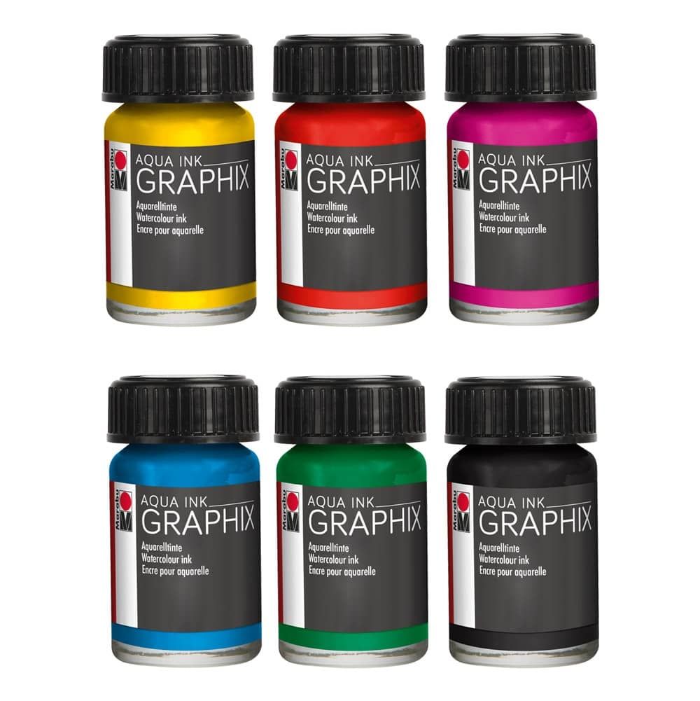 Marabu Graphix Aqua Ink Sets