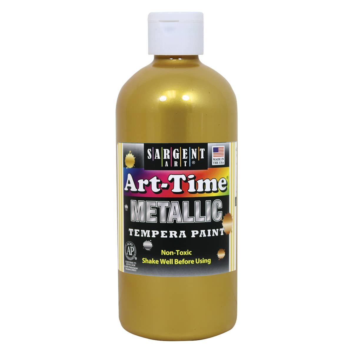 Sargent Art ArtTime Tempera Paints Metallic Gold, 16oz Jerry's