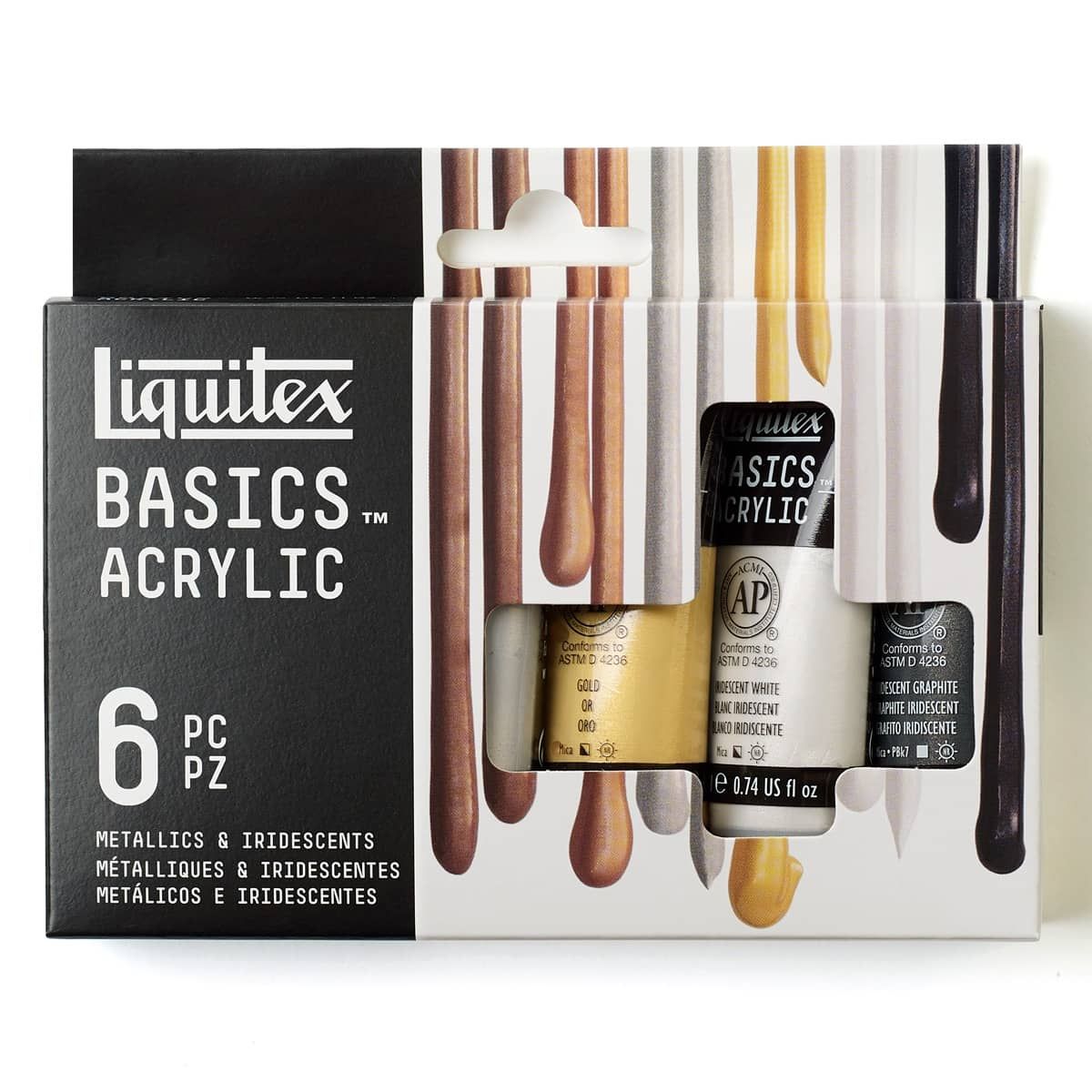 Liquitex BASICS Acrylic Paint Set, 0.74 Ounce Tubes, Assorted Colors, Set  of 36 
