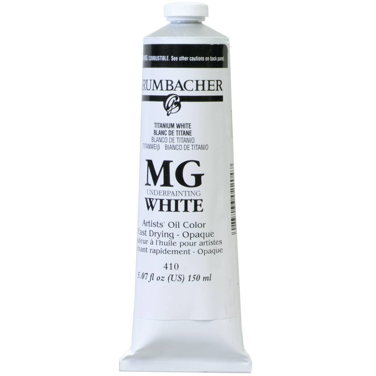 Grumbacher Pre-Tested MG Underpainting White 150 ml Tube