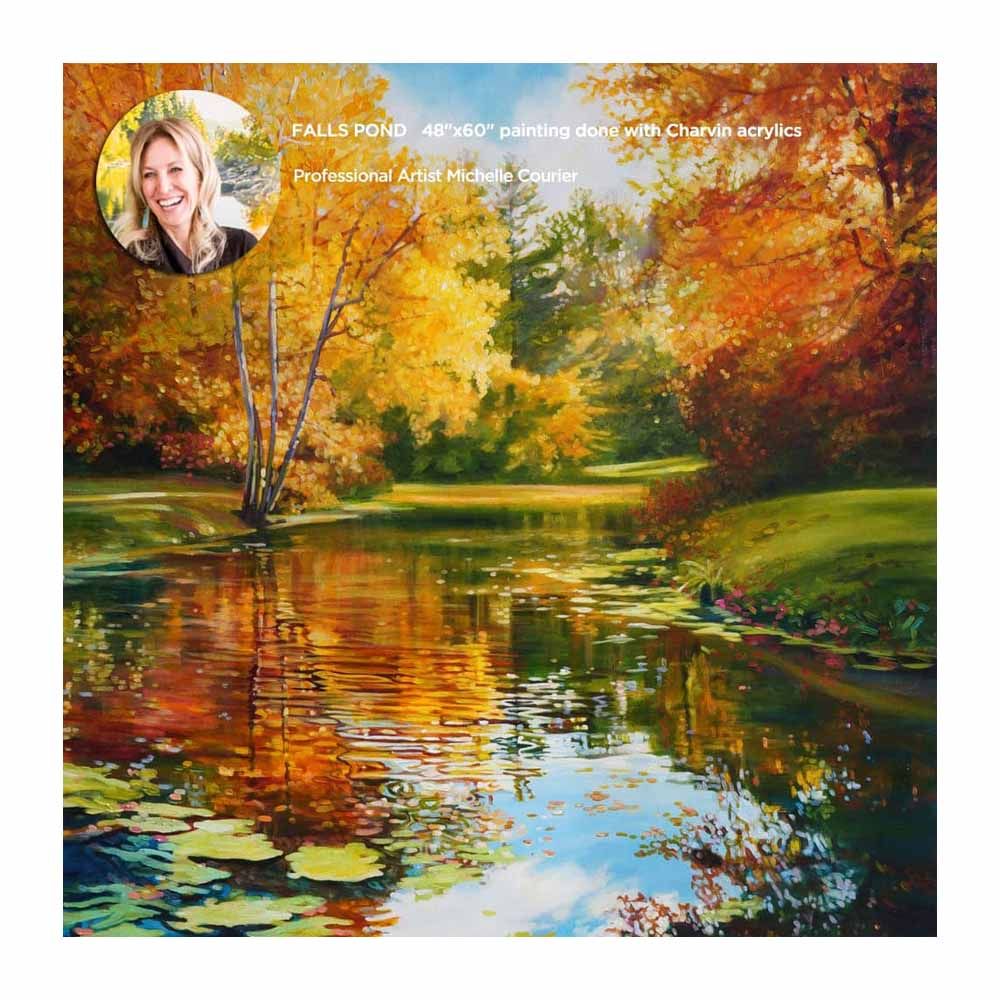 Professional Artist Michelle Courier-Falls Pond 48x60"