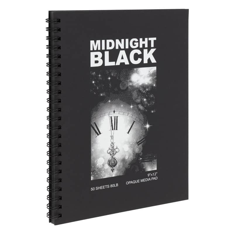 Creative Mark Midnight Black 9 x 12 in Opaque Media Pad (50 Sheets) 