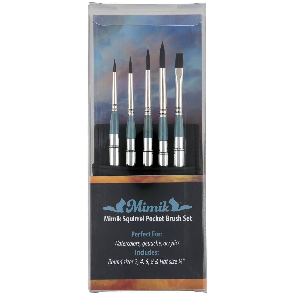 Creative Mark Rhapsody Kolinsky Sable Artist Watercolor Paint Brush - For  Professional Watercolorists, Gouaches, Inks, Fluid Medias - [Deluxe Leather  Set of 9] 