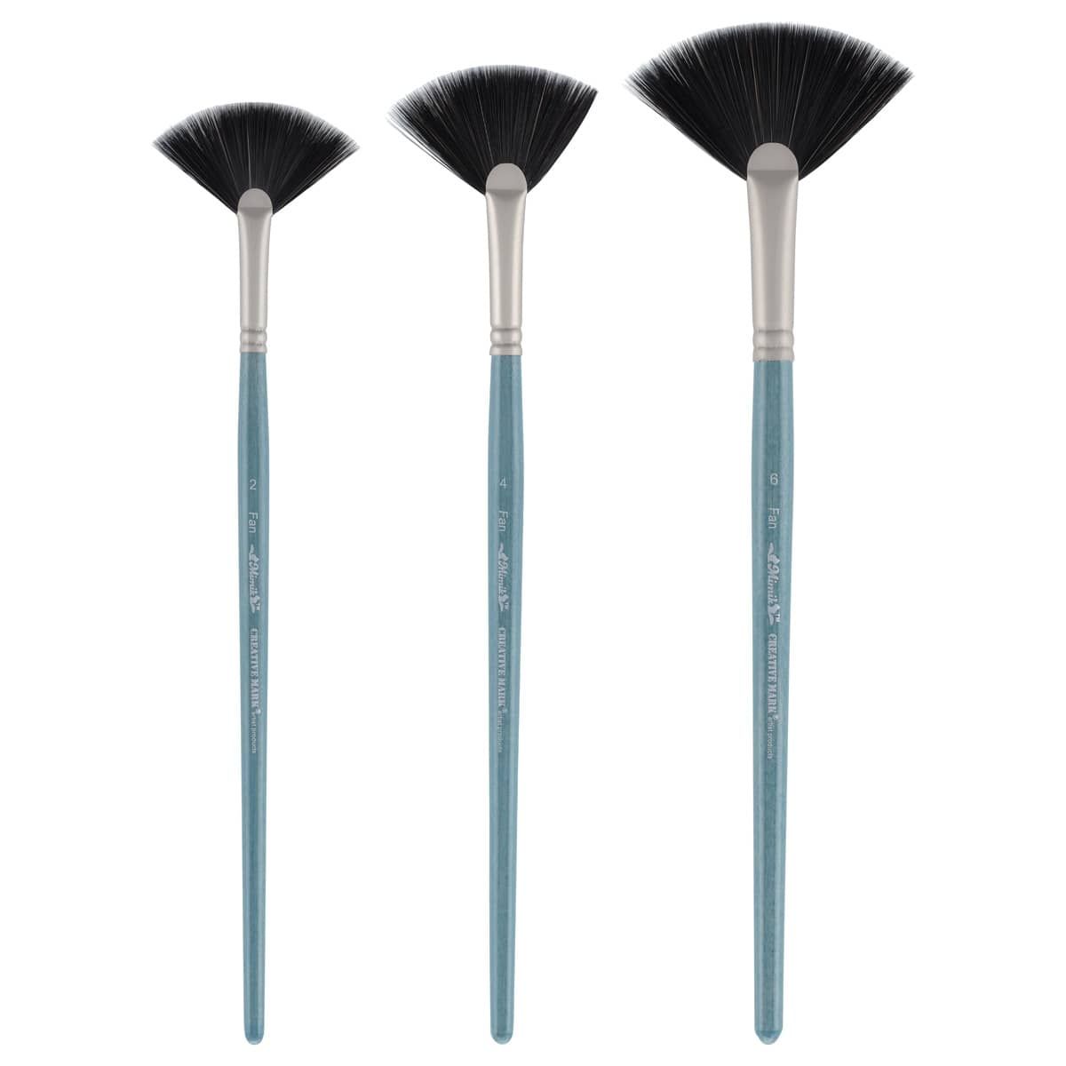 KINGART® Equinox™ Series Soft Synthetic Squirrel Premium Watercolor Artist  Brushes, Set of 4