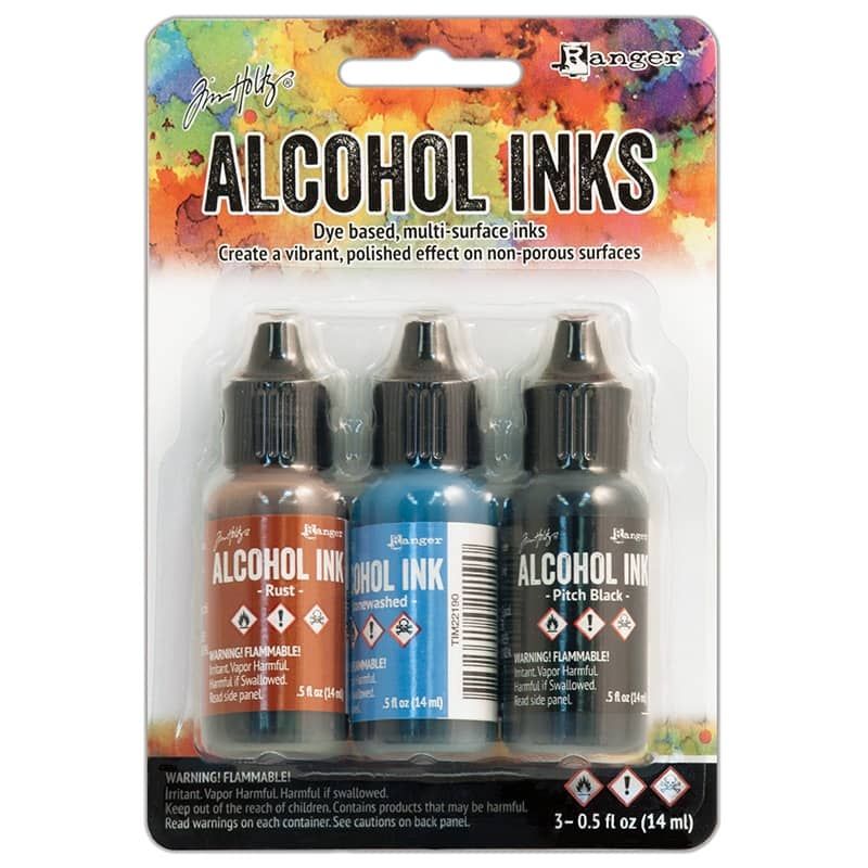 3Pk Holtz Alcohol Ink 1/2oz Miners Lantern Color Kit