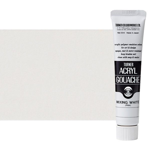 Turner Artist Acryl Gouache Mixing White, 20ml Jerry's Artarama