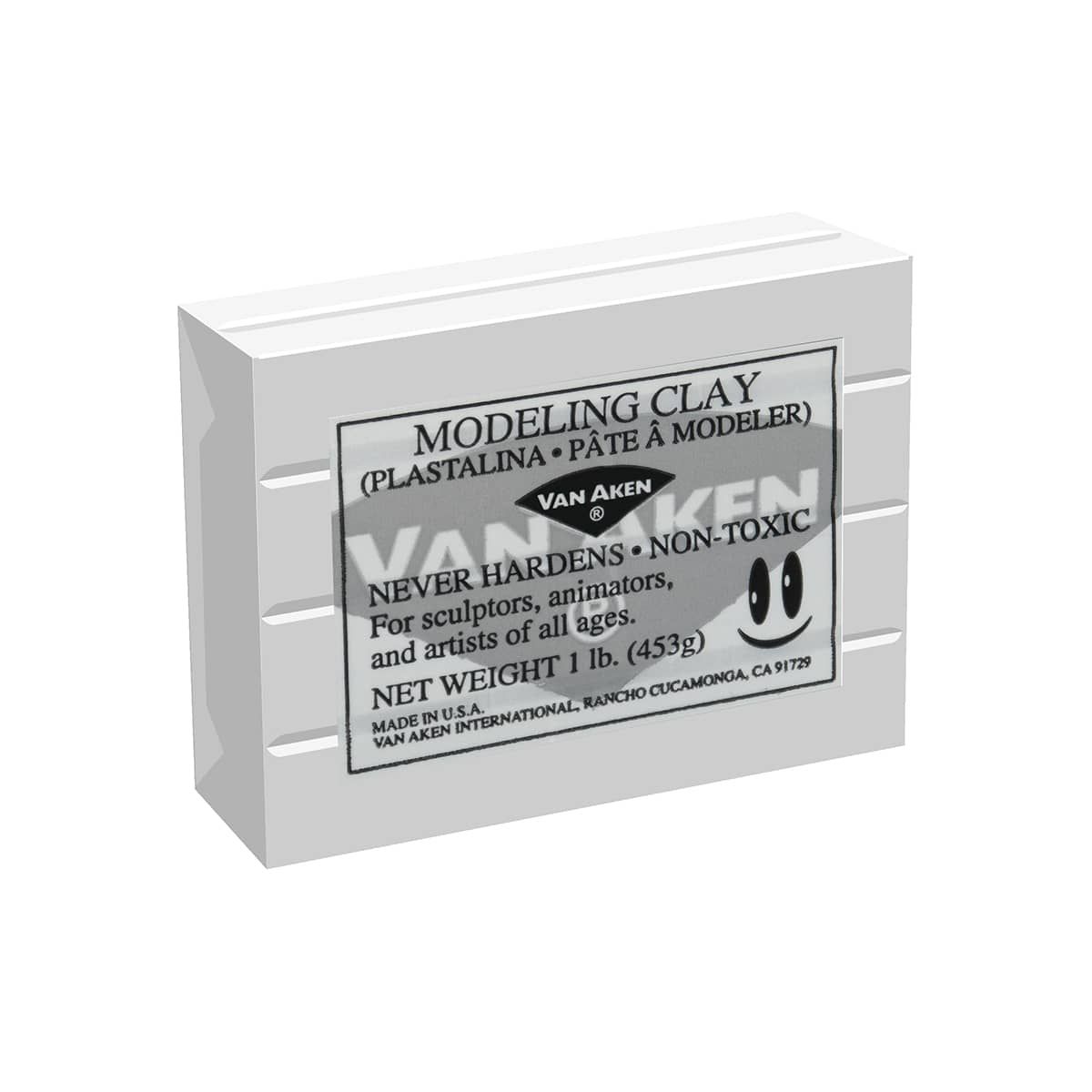 Plastalina Modeling Clay 1 lb. Bar White Jerry's Artarama