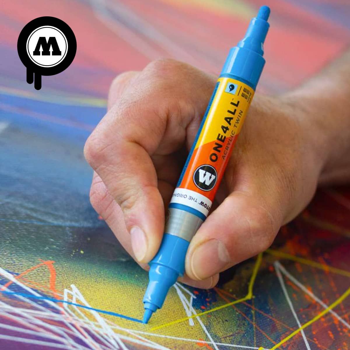 ONE4ALL markers was specially developed to work with Molotow spray paints