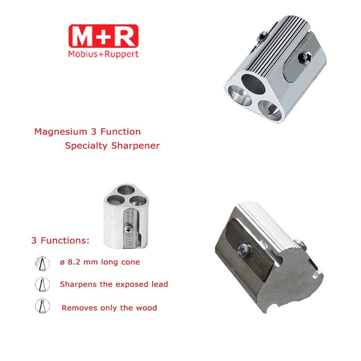 3 Hole Magnesium Sharpener