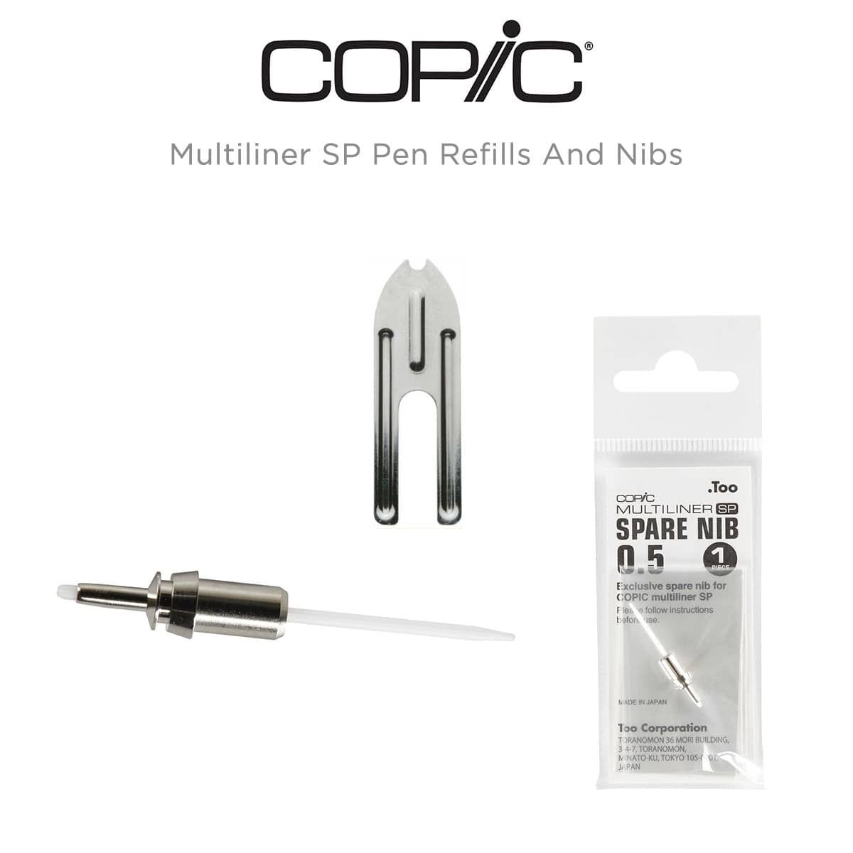Copic Multiliner SP Pen Refills And Nibs 