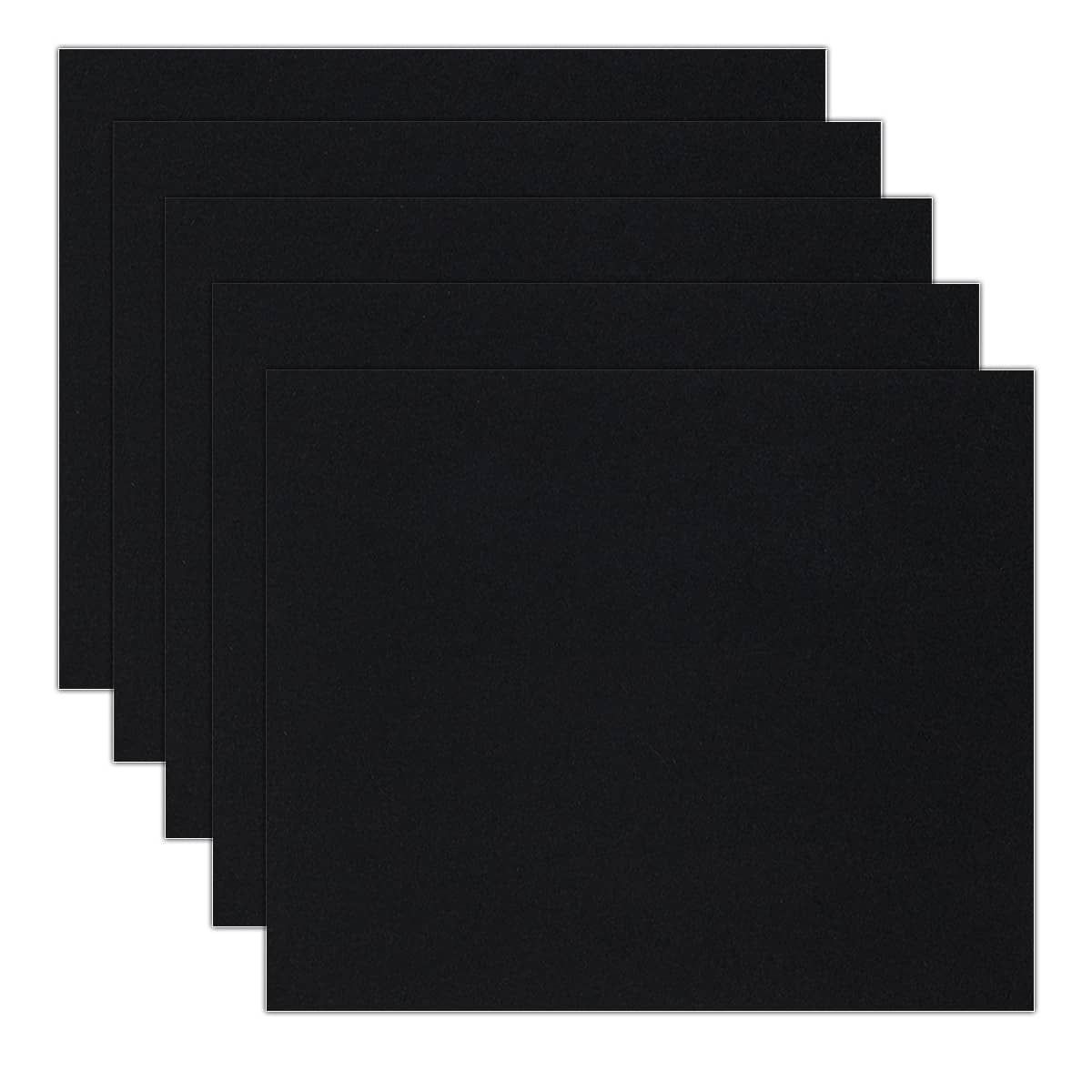 Multimedia Artboard Pastel Panels 12" x 12", Black, Pack of 5 Jerry's