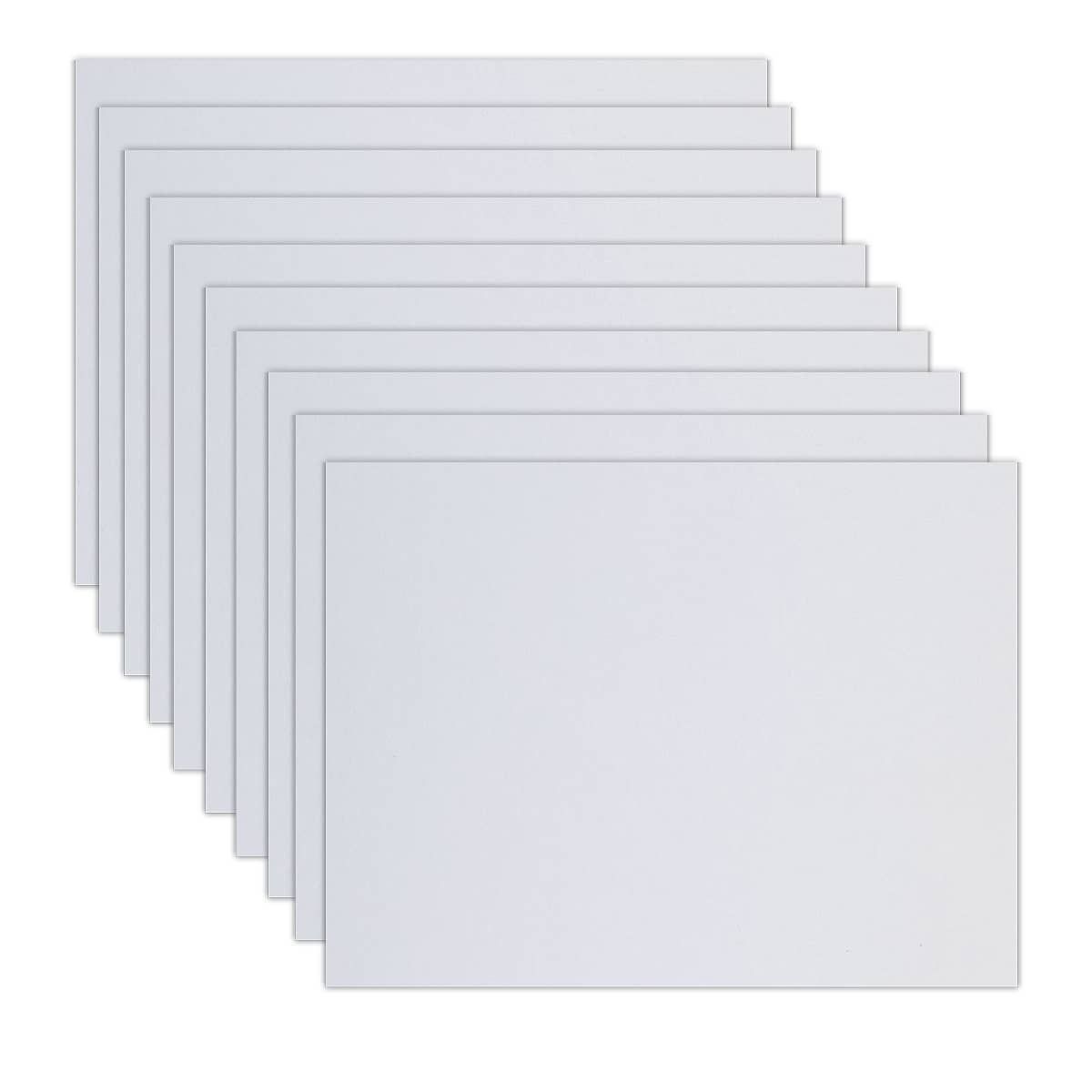 Multimedia Artboard Pastel Panels 8" x 8", White, Pack of 10 Jerry's