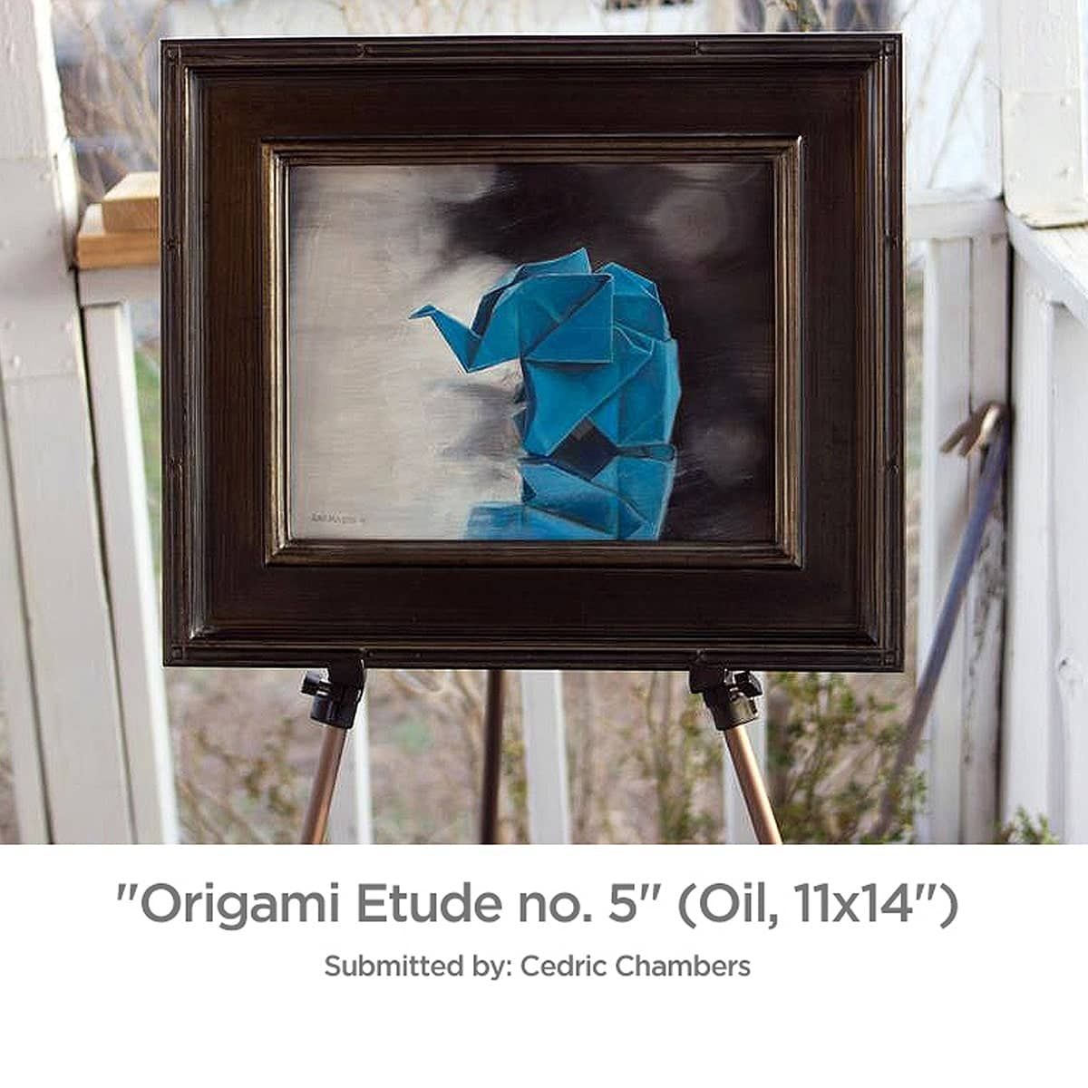 Origami Etude no. 5" (Oil, 11x14in) from customer Cedric Chambers