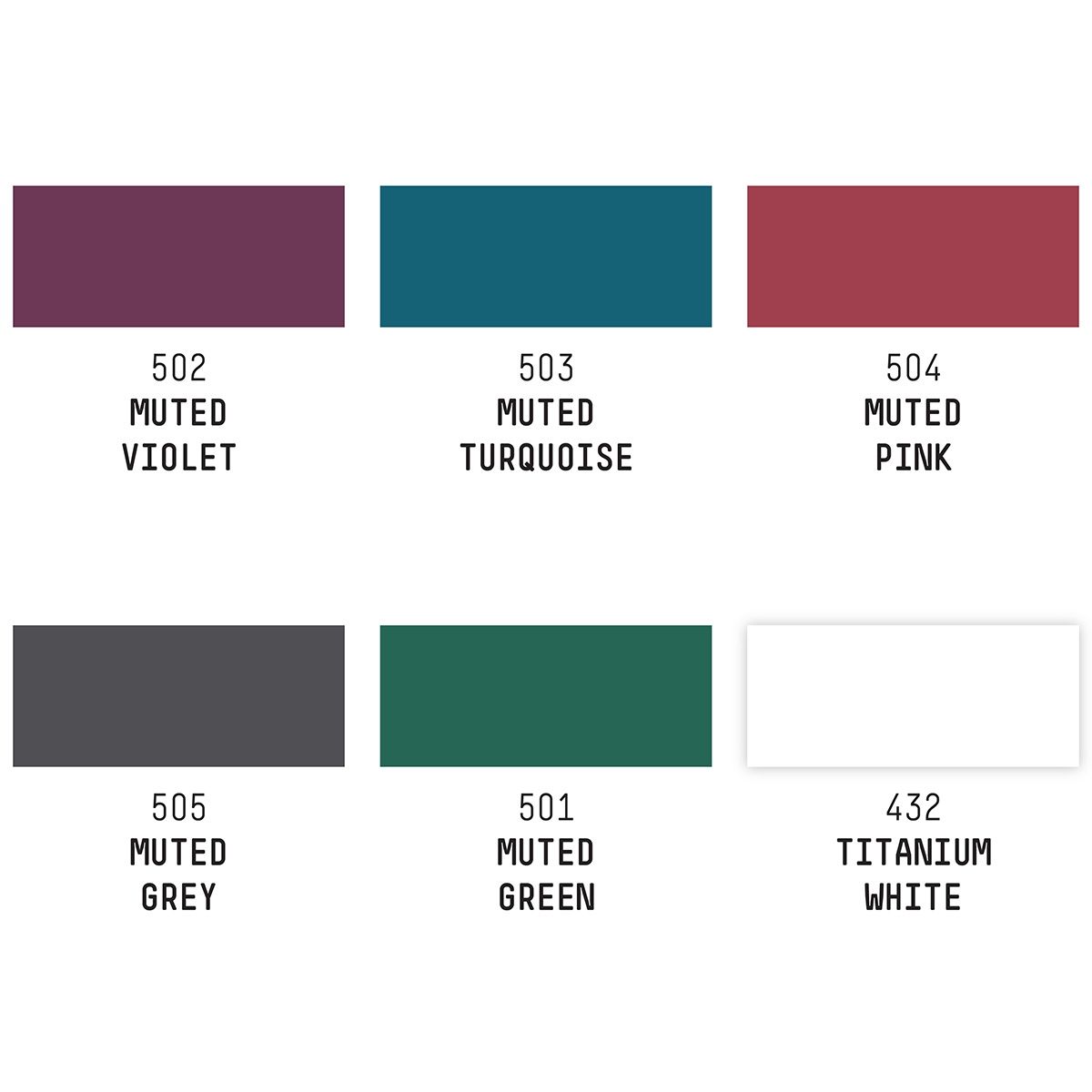 Muted Color Chart
