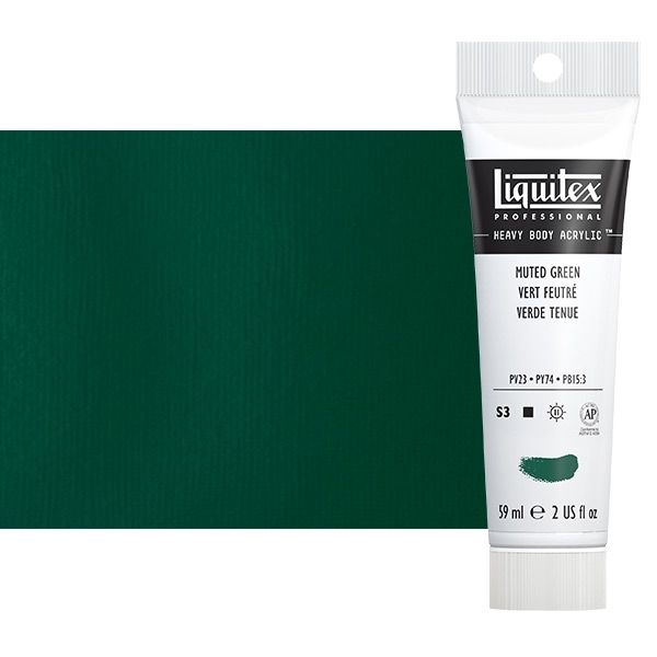 Liquitex Heavy Body Acrylic Muted Green, 2oz Tube Jerry's Artarama