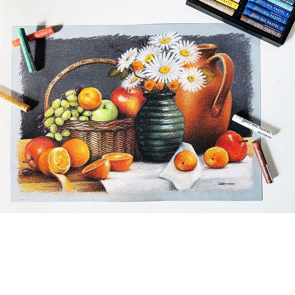 Soft artists' oil pastels for fine art and sketching
