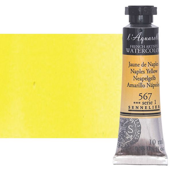 Sennelier l'Aquarelle Artists Watercolor Naples Yellow, 10ml Tube Jerry's Artarama