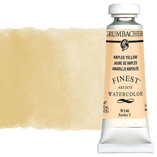 Grumbacher Finest Artists' Watercolor 14 ml Tube - Naples Yellow