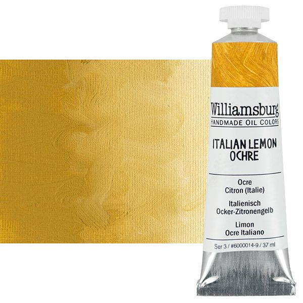 Williamsburg Handmade Oil Paint Italian Lemon Ochre, 37ml Tube
