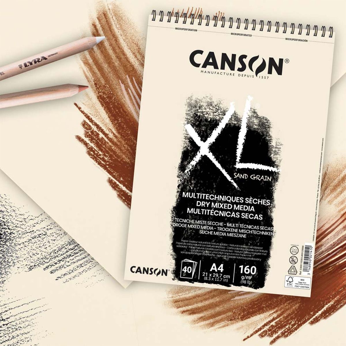 Canson XL Sand Grain Mixed Media Pads - Natural