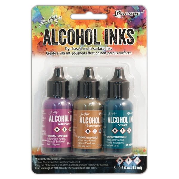 3Pk Holtz Alcohol Ink 1/2oz Nature Walk Color Kit