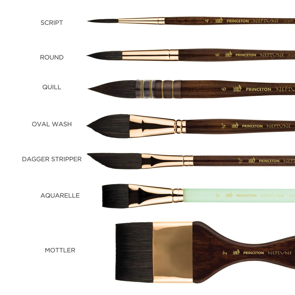 Neptune Series 4750 Synthetic Squirrel Brushes